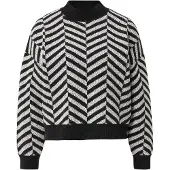 Comma Pullover preto / branco
