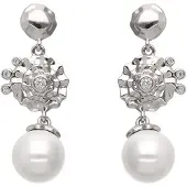 NAEMI Brincos branco / branco pérola
