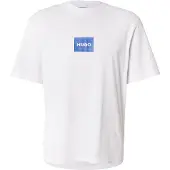 HUGO Camisa 'Nayonix' azul real / branco