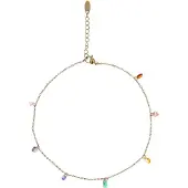 NAEMI Pulseira ouro / verde claro / roxo claro / rosa claro