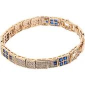 NAEMI Pulseira navy / ouro