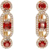 NAEMI Brincos ouro / vermelho