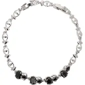 NAEMI Pulseira preto / prata