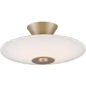 Paul Neuhaus Candeeiro de teto LED Elipsa da , branco/bronze, Ø 35 cm