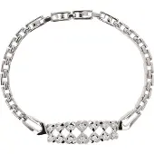 Faina Pulseira prata / transparente