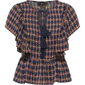 Faina Blusa marinho / castanho ferrugento / amarelo / branco