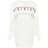 IZIA Vestido amarelo / cor-de-rosa / vermelho violeta / branco