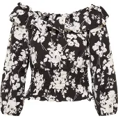 Faina Blusa preto / branco