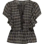 Faina Blusa amarelo dourado / cinzento claro / preto