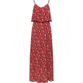 Faina Vestido vermelho vinho / vermelho florescente / preto