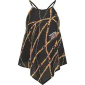 Faina Top amarelo dourado / laranja / merlot / preto