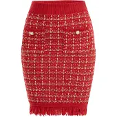 Faina Saia vermelho / branco
