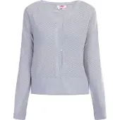 Mymo Casaco de malha lavanda / branco pérola