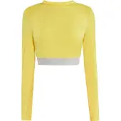 Mymo Camisa funcionais amarelo / cinzento