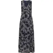Faina Vestido azul noturno / branco