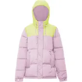 UCY Casaco de inverno amarelo / cor-de-rosa