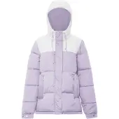 UCY Casaco de inverno lavanda / branco