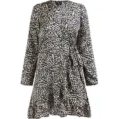 Faina Vestido creme / preto
