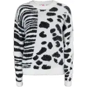 Mymo Pullover 'Biany' preto / branco