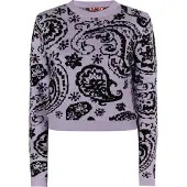 MyMo ROCKS Pullover 'Blonda' roxo / preto