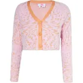 Mymo Casaco de malha laranja claro / cor-de-rosa