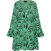 Faina Vestido verde relva / preto