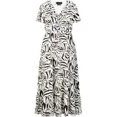 Faina Vestido 'Caneva' preto / branco