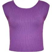 Mymo Top de malha roxo