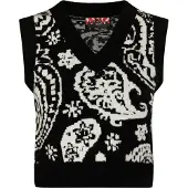 MyMo ROCKS Pullover 'Ucy' preto / offwhite