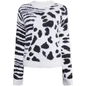 MyMo ROCKS Pullover preto / branco