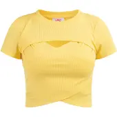 Mymo Top amarelo claro