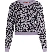 Mymo Pullover 'Ucy' roxo claro / preto / branco