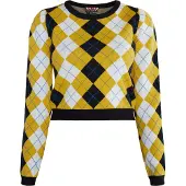 MyMo ROCKS Pullover 'Ucy' azul / amarelo / preto / branco