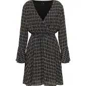 Faina Vestido conhaque / cinzento claro / preto