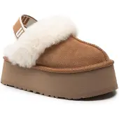 Ugg para mulher. 1113474 Sapatos de couro W Funkette castanho (39), Marrom, Plano, Nenhum, Casual, Homewear