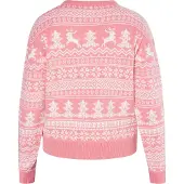 Mymo Pullover 'Biany' rosa claro / branco