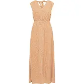 IZIA Vestido bege / laranja escuro