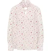 Faina Blusa azul claro / ouro / amora / rosa claro