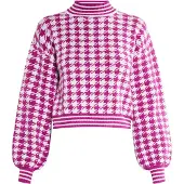 Faina Pullover fúcsia / branco