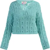 IZIA Pullover azul ciano