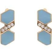 Gaya Brincos turquesa / ouro rosa
