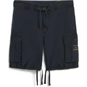 Superdry para homem. M7110435A Calções leves estilo para-quedas azul-marinho (30), Casual, Algodão