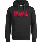Lonsdale Sweatshirt vermelho / preto