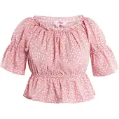 Mymo Blusa rosa claro / branco