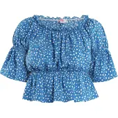 Mymo Blusa azul / branco