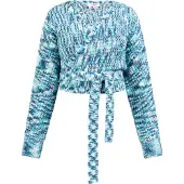 Mymo Pullover marinho / turquesa / branco