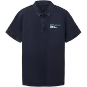 Tom Tailor Camisa azul escuro / jade / branco