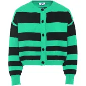 Mymo Casaco de malha verde / preto