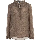 Dreimaster Blusa castanho claro / castanho escuro