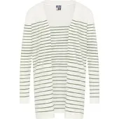 Dreimaster Maritim Casaco de malha 'Kilata' verde / branco